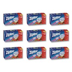Slider Storage Bags, Quart, 5.88" x 1.88" x 7.88", Clear, 76 Bags/Box, 9 Boxes/Carton