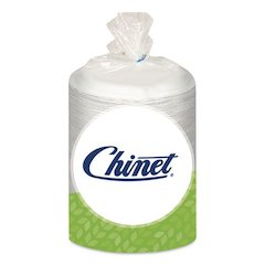 Paper Dinnerware, Plate, 6" dia, White, 125/Pack