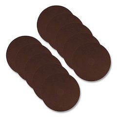 EcoPrep EPP Specialty Pad, 15" Diameter, Maroon, 10/Carton