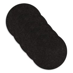 Stripping Pads, 13" Diameter, Black, 5/Carton