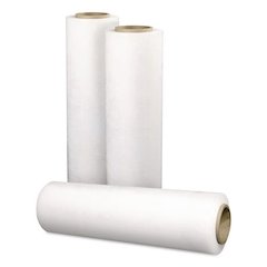 Stretch Film and Shrink Wrap, A and B, 18" x 1,500 ft, 57-Gauge, Clear, 4/Carton