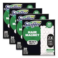 Heavy-Duty Dry Refill Cloths, 10.3 x 7.8, White, 20/Pack, 4 Packs/Carton