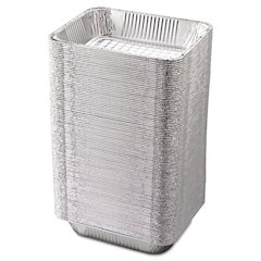 Aluminum Steam Table Pans, Half-Size Deep, 10.38" x 2.56" x 12.75", 100/Carton