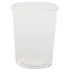 Deli Containers, 32 oz, Clear, Plastic, 50/Pack, 10 Packs/Carton