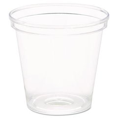 Comet Plastic Portion/Shot Glass, 1 oz, Clear, 50/Pack, 50 Packs/Carton