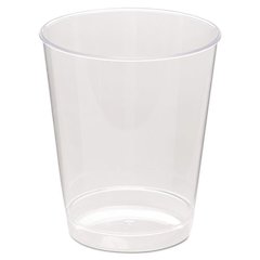 Comet Plastic Tumbler, Tall, 8 oz, Clear, 25/Pack, 20 Packs/Carton