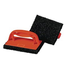Scotchbrick Griddle Scrubber 9537, 4 x 6, Red/Black, 12/Carton