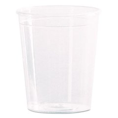 Comet Plastic Portion/Shot Glass, 2 oz, Clear, 50/Pack, 50 Packs/Carton