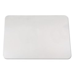 KrystalView Desk Pad with Antimicrobial Protection, Glossy Finish, 24" x 19", Clear