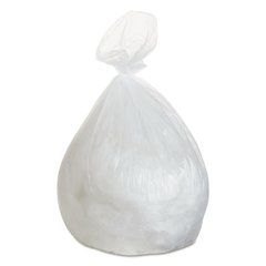 High-Density Can Liners, 56 gal, 13 mic, 43" x 46", Natural, Perforated Roll, 20 Bags/Roll, 10 Rolls/Carton