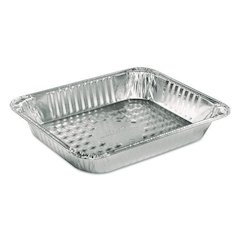 Aluminum Steam Table Pans, Half-Size Medium, 2.19" Deep, 10.38 x 12.75, 100/Carton