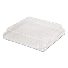 Plastic Dome Lid, 10.75 x 10.19 x 1.63, Clear, 100/Carton