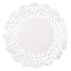 Cambridge Lace Doilies, Round, 10", White, 1,000/Carton