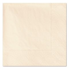 Embossed Beverage Napkins, 2-Ply, 9.5 x 9.5, Ecru, 1,000/Carton