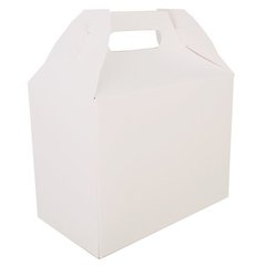 Carryout Barn Boxes, 10 lb, 8.88 x 5 x 6.75, White, Paper, 150/Carton