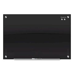 Infinity Magnetic Glass Marker Board, 72" x 48", Black Surface