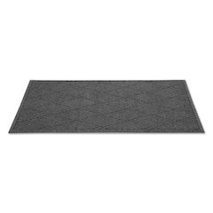EcoGuard Diamond Floor Mats, Rectangular, Charcoal Gray Carpeted Surface, 36" x 10 ft