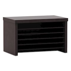 Alera Valencia Series Under-Counter File Organizer, 6 Sections, 15.75" x 9.88" x 10.88", Espresso