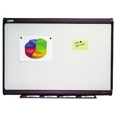 7110016305166, SKILCRAFT Magnetic Porcelain Dry Erase Board, 72" x 48", White Surface, Natural Mahogany Frame