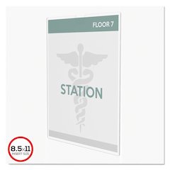 Superior Image Cubicle Sign Holder, 8.5 x 11 Insert, Clear