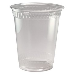 Kal-Clear PET Cold Drink Cups, Squat, 12 oz to 14 oz, Plastic, Clear, 50/Sleeve, 20 Sleeves/Carton