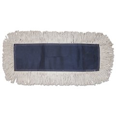 Dust Mop Head, Disposable, 5 x 60, White