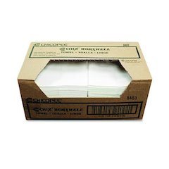 Durawipe Shop Towels, 13 x 15, Flat, White, 300/Carton