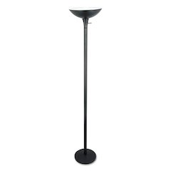 Torchier Floor Lamp, 12.5w x 12.5d x 72h, Matte Black