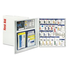 ANSI 2021 SmartCompliance General Business First Aid Station for 50 People, with Medication, 241 Pieces, Metal Case