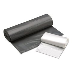 8105015171377, SKILCRAFT Trash Can Liner - Linear Low-Density, 33 gal, 0.7 mil, 33" x 39", Gray, Perforated Roll, 250/Carton