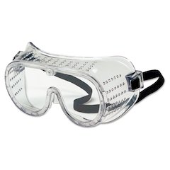 Basic Impact Goggles, Direct Venting, OTG, Clear Lens, Clear Frame, 36/Box