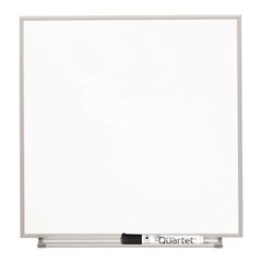 Matrix Magnetic Boards, 16" x 16", White Surface, Satin Aluminum Frame