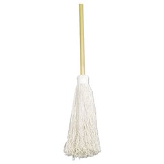 7920002248726, SKILCRAFT Deck Swab, 17" White Cotton Head, 60" Natural Wood Handle