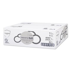 Heavenly Soft Standard Hardwound Roll Towel, 1-Ply, 7.8" x 800 ft, White, 6 Rolls/Carton