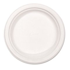 Paper Dinnerware, Plate, 8.75" dia, White, 500/Carton