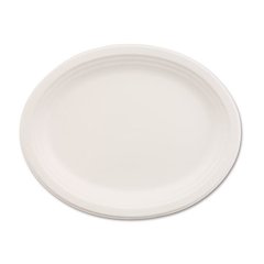 Classic Paper Dinnerware, Platter, 9.75 x 12.5, White, 500/Carton