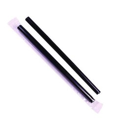 Boba Straws, 9", Plastic, Black, 1,600/Carton