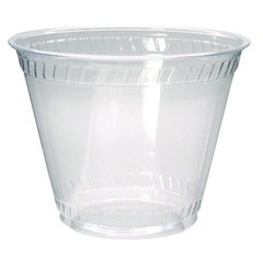 Kal-Clear PET Cold Drink Cups, Old-Fashioned Glass, 9 oz, Plastic, Clear, 50/Sleeve, 20 Sleeves/Carton