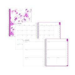 Breast Cancer Awareness Create-Your-Own Cover Weekly/Monthly Planner, Orchids Artwork, 11 x 8.5, 12-Month (Jan to Dec): 2026