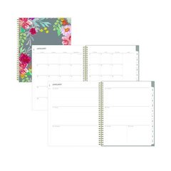 Sophie Frosted Weekly/Monthly Planner, Floral Artwork, 11 x 8.5, Multicolor Cover, 12-Month (Jan to Dec): 2026