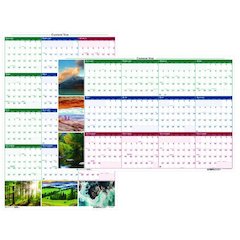 Earthscapes Recycled Reversible/Erasable Yearly Wall Calendar, Nature Photos, 24 x 37, White Sheets, 12-Month (Jan-Dec): 2026