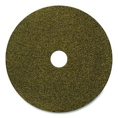 Black Diamond 1500 Grit Diamond Pad, 20" Diameter, Black and Yellow, 2/Carton