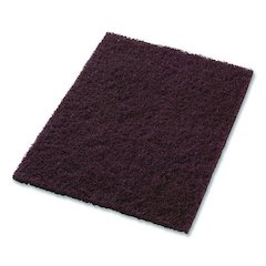 Dominator Strip Pad, 14" x 20", Burgundy, 5/Carton