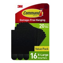 Damage-Free Hanging Picture Hanging Strip Pairs, Holds up to 5 lb, 16/Pack