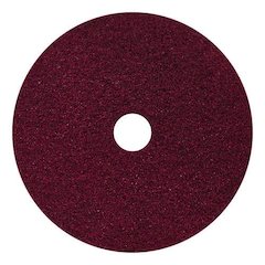 Black Diamond 400 Grit Heavy-Duty Cleaning Pad, 20" Diameter, Black/Red, 2/Carton