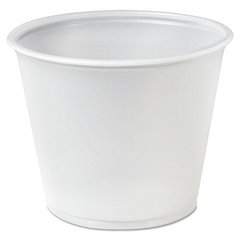 Polystyrene Portion Cups, 5.5 oz, Plastic, Translucent, 250/Bag, 10 Bags/Carton