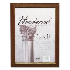 Solid Oak Hardwood Frame, 8.5 x 11, Walnut Finish