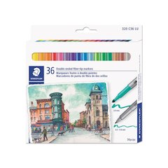Double Ended Markers, Assorted Bullet Tips, Assorted Colors, 36/Pack