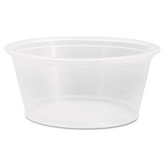 Conex Complements Portion/Medicine Cups, 3.25 oz, Plastic, Clear, 125/Bag, 20 Bags/Carton