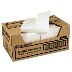 Durawipe Shop Towels, 13 x 15, Z Fold, White, 100/Carton